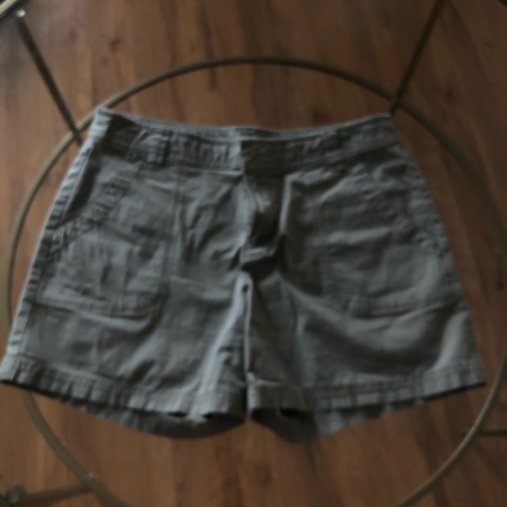 Olive cargo shorts